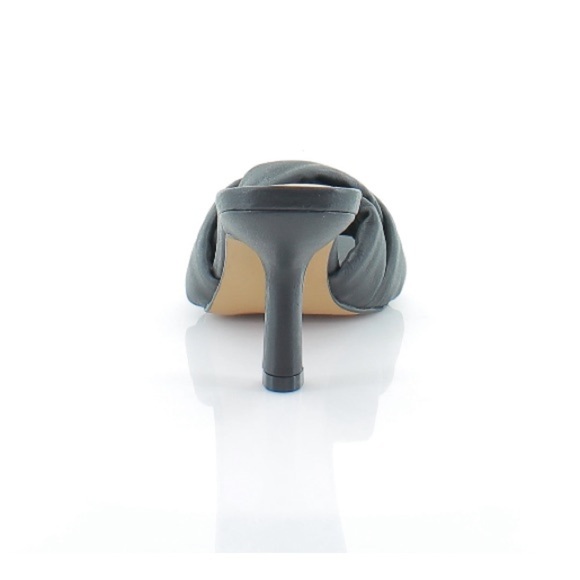 Vince Camuto Joirana Leather Knot Toe Black Heel Mule Size 7.5 - Picture 5 of 9